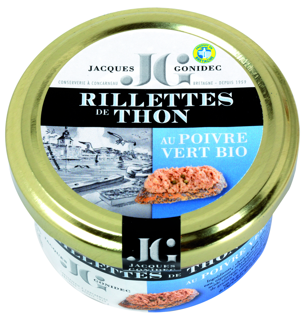 Jacques Gonidec Rillettes de thon au poivre vert 90g - 3025